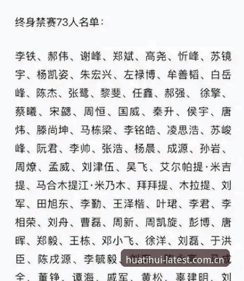 最新华体会沉浸式娱乐 足协第三批禁足名单公布,如何通过华体会体育看懂这场足球反腐风暴?